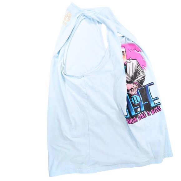 J.Wakefield 2XL El Jefe Hefeweisen Sleeveless Blue Graphic Tee Drink Like A Boss - Picture 4 of 8